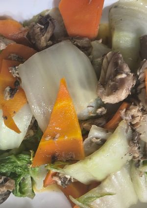 鯖缶の白菜めんつゆ炒め-レシピのメイン写真
