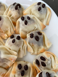 ハロウィン👻お化けスイートポテト餃子-レシピのメイン写真