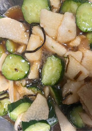 長芋ときゅうり焼肉のタレめんつゆ-レシピのメイン写真