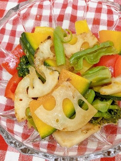 【栄養士の卵考案】彩り野菜の南蛮漬け風-レシピのメイン写真