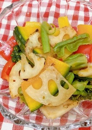 【栄養士の卵考案】彩り野菜の南蛮漬け風-レシピのメイン写真