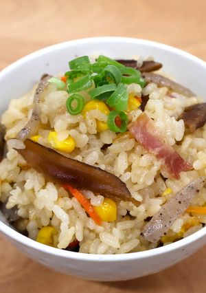 切り餅で作る！和洋折衷五目おこわ-レシピのメイン写真