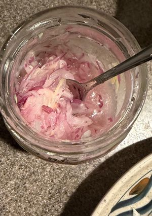 紫玉ねぎのマリネ 胸肉ピカタ風長芋スープ-レシピのメイン写真