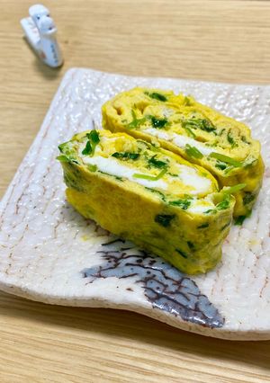 豆苗の卵焼き✨-レシピのメイン写真