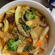 お一人様ピリ辛味噌味根菜たっぷり野菜炒め