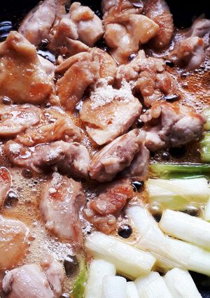 フライパンで焼鳥風☆鶏肉とねぎの甘辛炒め-レシピのメイン写真