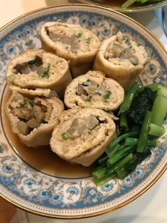 鶏ひき肉とごぼうの信田巻き-レシピのメイン写真
