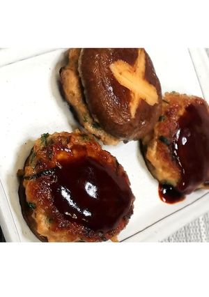 洋風ソース!椎茸にらバーグ★動画あり★-レシピのメイン写真