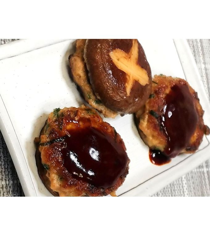 洋風ソース!椎茸にらバーグ★動画あり★-レシピのメイン写真