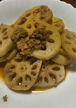 レンコンとツナの炒め物-レシピのメイン写真
