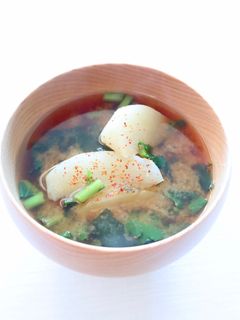 トロ柔【かぶのお味噌汁】かぶ葉も加えて-レシピのメイン写真
