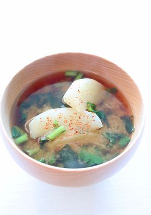 トロ柔【かぶのお味噌汁】かぶ葉も加えて-レシピのメイン写真