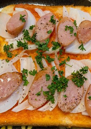 新玉ねぎ.ﾊﾟｾﾘ.ｳｨﾝﾅｰﾌﾞﾗﾍﾟ🍞-レシピのメイン写真
