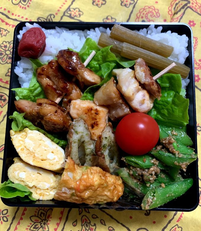 5/19ﾖｯﾁｬﾝ☆焼き鳥お弁当 by chimaki❤️ 【クックパッド】 簡単