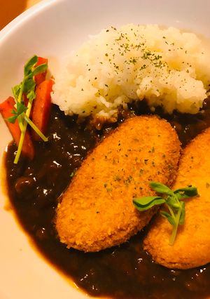 レトルト●市販コロッケカレー-レシピのメイン写真