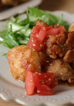 マグロをかさまし！マグロの竜田揚げ-レシピのメイン写真