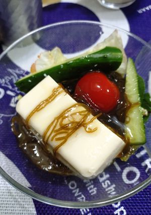 モズクと豆腐のサラダ-レシピのメイン写真