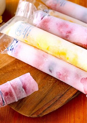 溶けないカルピスゼリーフルーツアイスバー-レシピのメイン写真