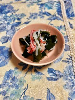 ワカメとカニカマの酢の物-レシピのメイン写真