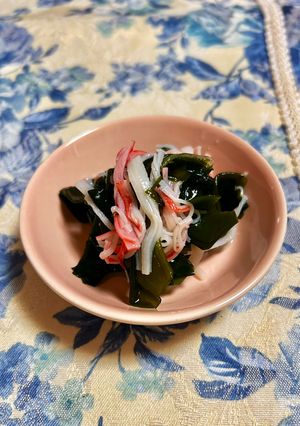 ワカメとカニカマの酢の物-レシピのメイン写真