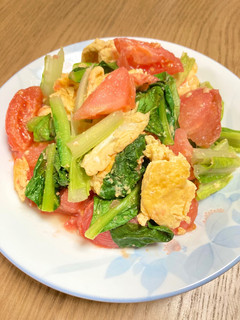 レタスとトマトの卵炒め-レシピのメイン写真