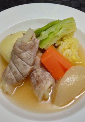 【美人レシピ】じゃがいもの肉巻きポトフ-レシピのメイン写真