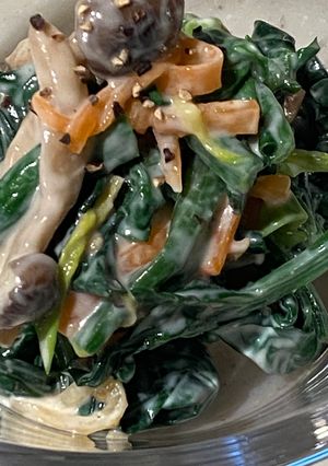 ほうれん草の白味噌ヨーグルト和え⭐︎-レシピのメイン写真