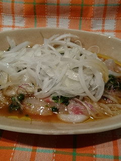鯛のお刺身♪香味野菜載せ★-レシピのメイン写真