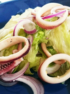 簡単スピードイカのしゃきしゃきレタス炒め-レシピのメイン写真