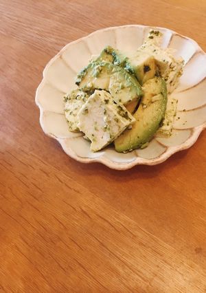 アボカド豆腐のヘルシーバジルサラダ-レシピのメイン写真