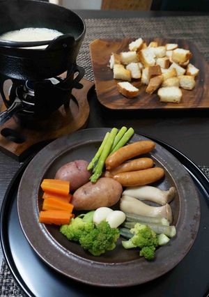少し和風なチーズフォンデュ-レシピのメイン写真