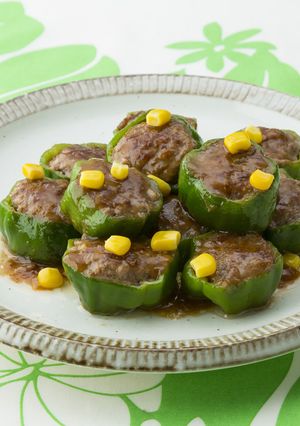 ピーマンの肉詰め　ぽん酢あんかけ-レシピのメイン写真