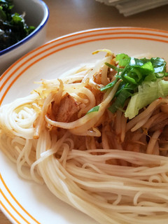 スタミナチャージ!豚キムチ冷製そうめん-レシピのメイン写真