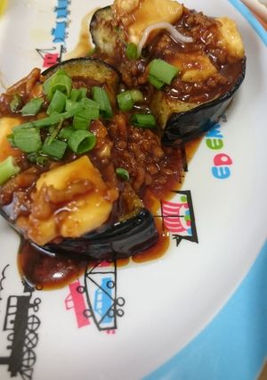 米ナスの肉味噌チーズソース-レシピのメイン写真
