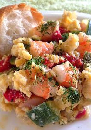エビとズッキーニの豆腐炒め-レシピのメイン写真