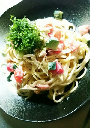 夏野菜とササミのスタミナ冷製パスタ☆-レシピのメイン写真
