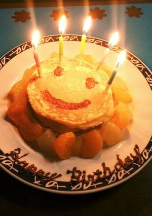 にっこり(•᎑•)パンケーキプレート-レシピのメイン写真