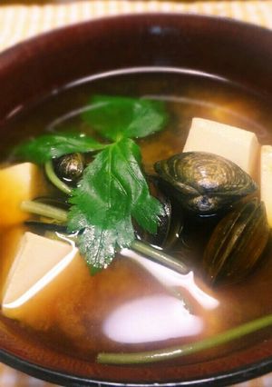 簡単★美味しい♪しじみと豆腐のお味噌汁❤-レシピのメイン写真