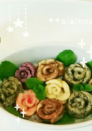 余った生地で3Dバラのサクサク♡クッキー-レシピのメイン写真