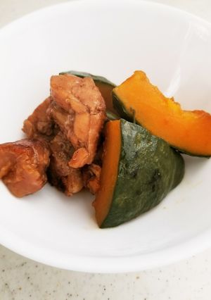 カボチャと鳥ももの煮物(^ω^)-レシピのメイン写真