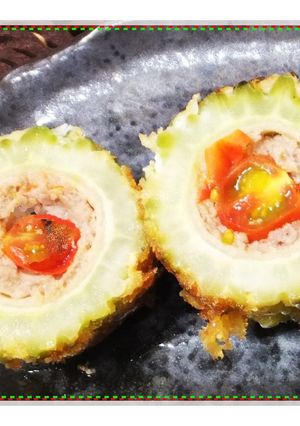 夏★切って楽しいゴーヤの肉詰め♪-レシピのメイン写真