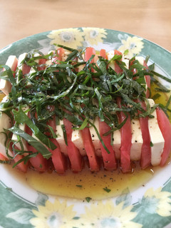豆腐トマトのカプレーゼ-レシピのメイン写真