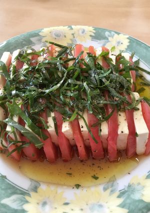 豆腐トマトのカプレーゼ-レシピのメイン写真