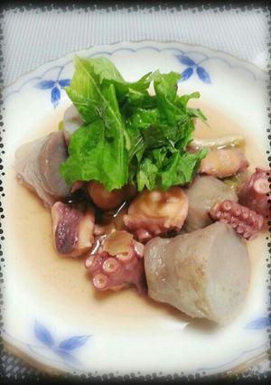 旬芋と蛸のあっさり煮物＆蛸の炊き込みご飯-レシピのメイン写真