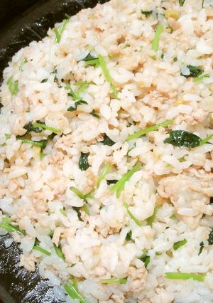 鶏ひき肉と三つ葉の香味チャーハン-レシピのメイン写真