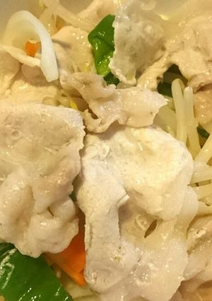 電子レンジで豚しゃぶ-レシピのメイン写真