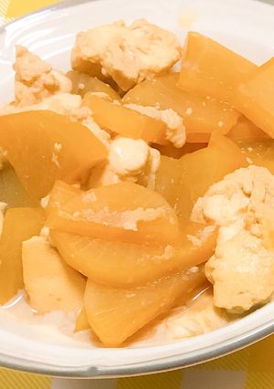 大根とお豆腐の煮物-レシピのメイン写真
