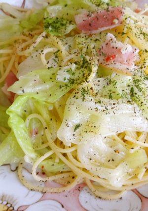 キャベツとベーコンのペペロンチーノ-レシピのメイン写真