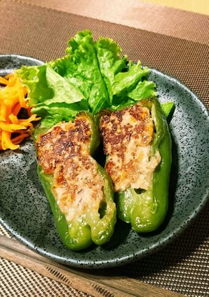 栄養満点‼ピーマンの肉詰め-レシピのメイン写真