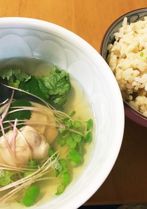 ハマグリのお吸い物とハマグリご飯-レシピのメイン写真